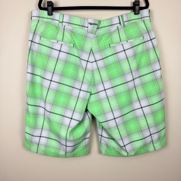 Nike Golf Shorts Mens 38 Tour Performance Dri-Fit Green Gray 11.5 Inseam Preppy - Picture 2 of 8
